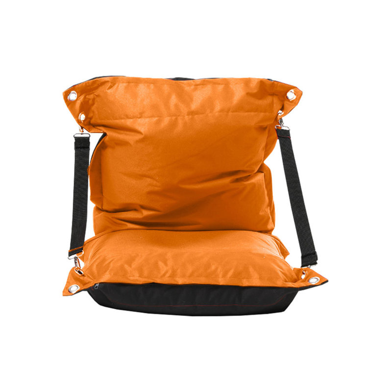 Fauteuil à billes standard pour l'extérieur, Orange / noir 100% polyester