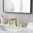 Bathroom Sink Faucet with Pop-Up Drain and Double Lever Handle-120276170