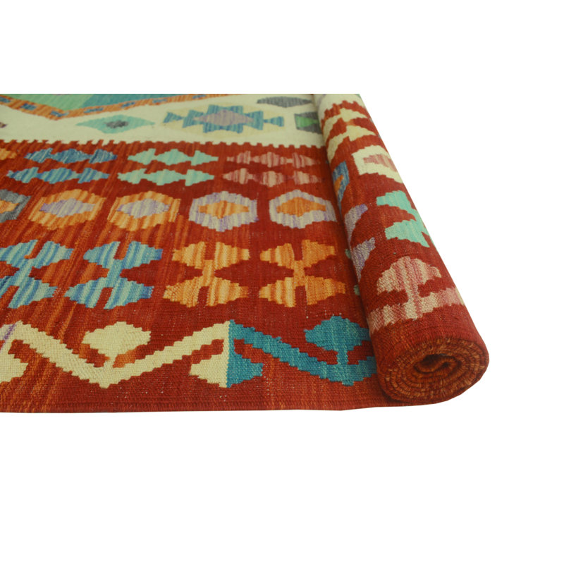 Bobbee Flatweave Wool Geometric Indoor Rug