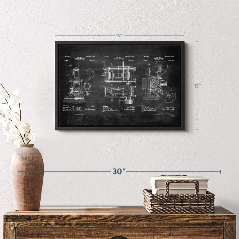 Brevet «Projecting Kinetoscope 1902 Brevet», H 13 po x l 19 po