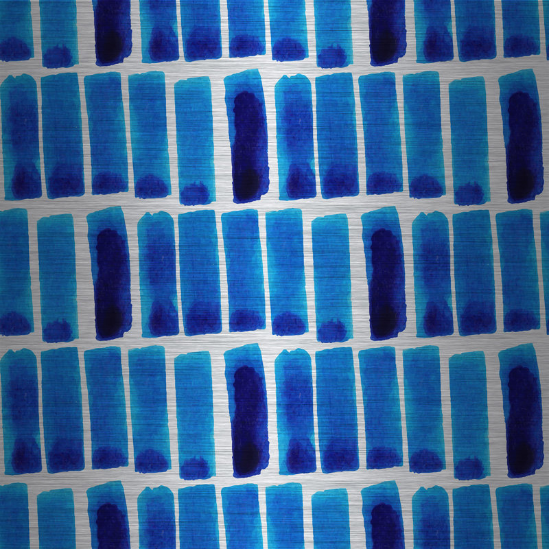 «The Blue Edge», reproduction d'art sur aluminium brossé, H 40 po x l 40 po x P 1,5 po