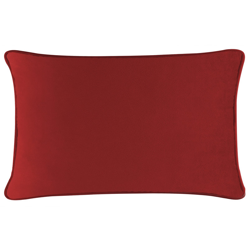 Coussin décoratif Sparkles Home | Housse en polyester et bourre en plumes | Doux et luxueux - 4 tailles, Velours rouge