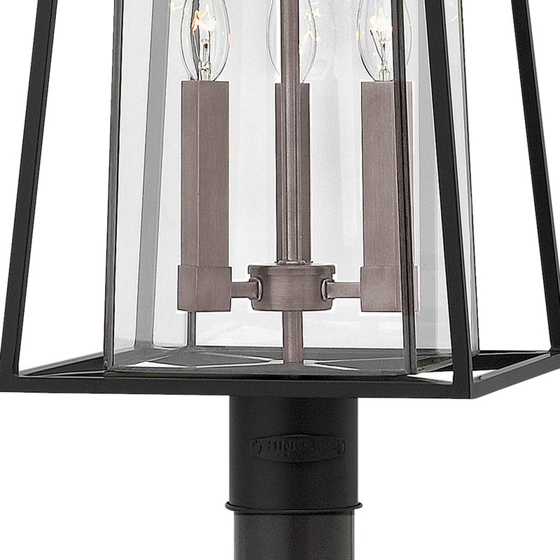 Walker 3-Light Lantern Head, Black/Bronze