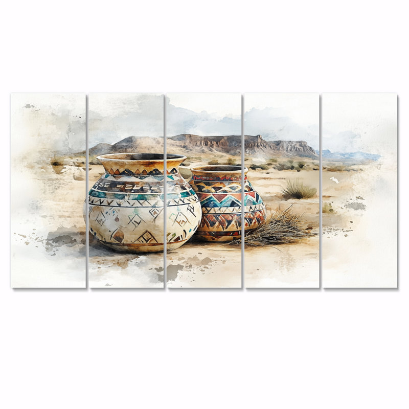 Ensemble de décorations murales poterie Boho, H 28 po x l 60 po
