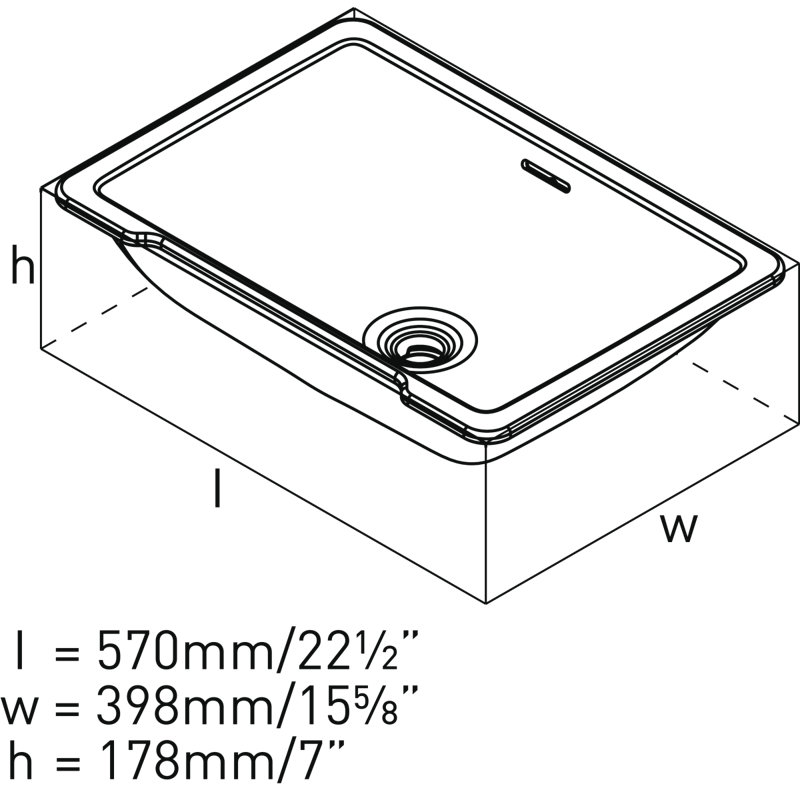 Eirene 22.44'' L Bathroom Sink