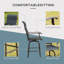 Ensemble de 2 tabourets de bar pivotants d'extérieur avec accoudoirs, chaises de patio à hauteur de bar avec structure en acier pour balcon, bord de piscine, cour