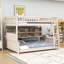 Lit superposé en bois avec tablettes et lumières-978687203-978687206