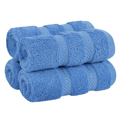 Darcelle 100% Cotton 4-Piece Turkish Washcloth Set