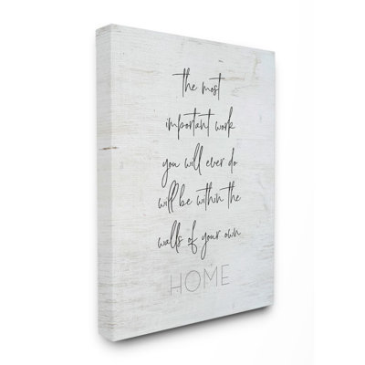" Walls Of Your Home " by Lettered And Lined