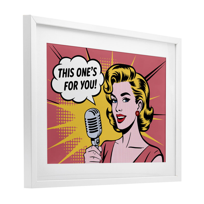 This This's For You, impression sous verre encadrée, design par Andreas Magnusson, H 14 po x l 20 po