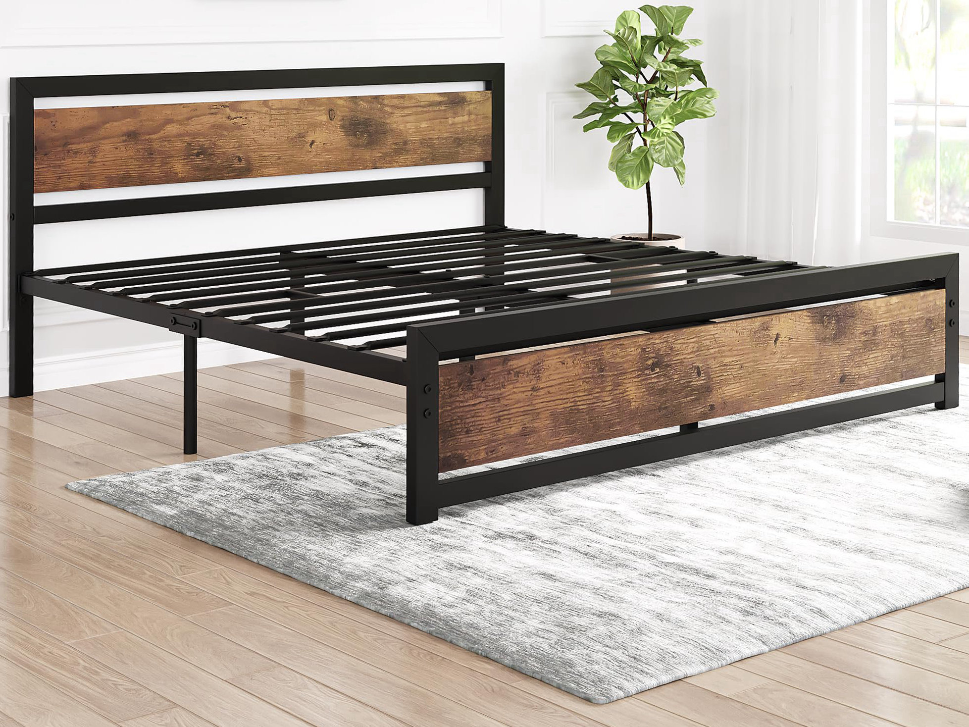 17 Stories Evonte 37.2'' Platform Bed & Reviews | Wayfair