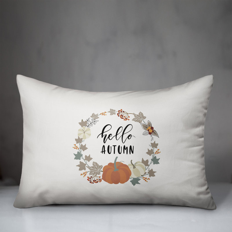 Hello Autumn Rectangular Pillow Cover and Insert