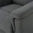 Charcoal Fabric Glider Recliner With Swivel, Manual Reclining Chair