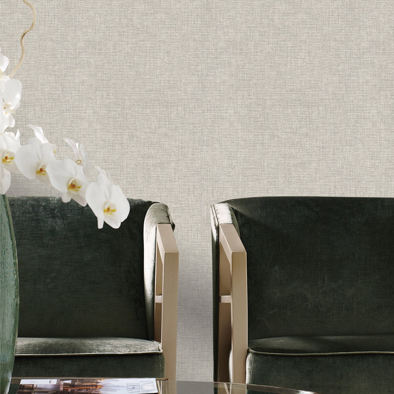 Wall Textures Collection Linen Crosshatch Wallpaper Roll, Red