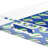 Xmas Ornaments Blue Acrylic Rectangle Decorative Tray-135862357