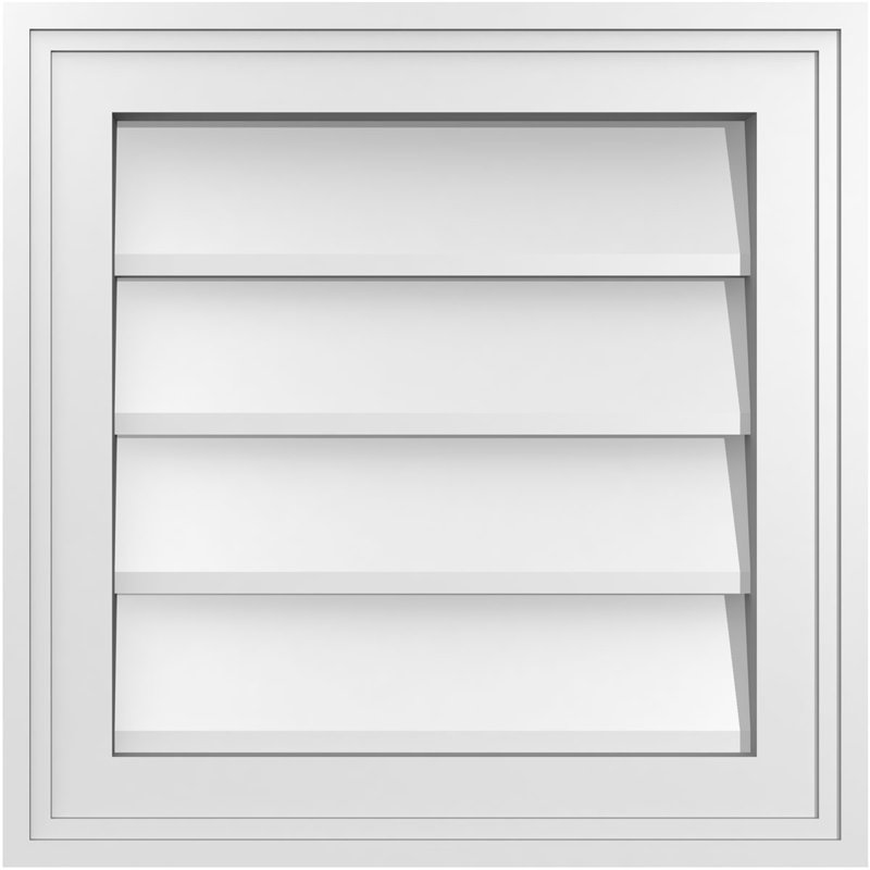 Cadre en brique, brun clair apprêté, H 16 po x l 16 po x P 1,5 po