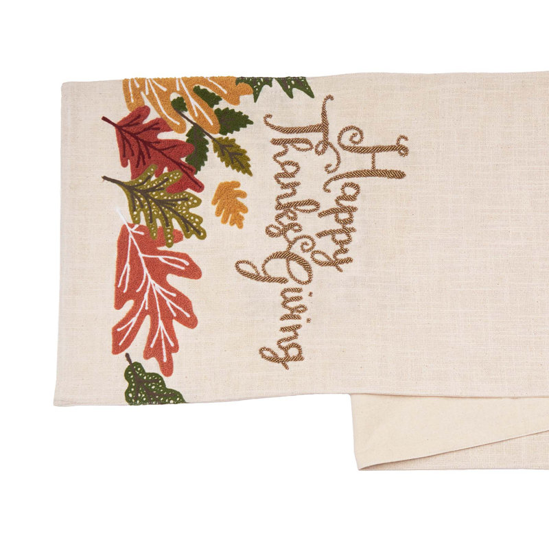 Bouley No Pattern Cotton Table Runner