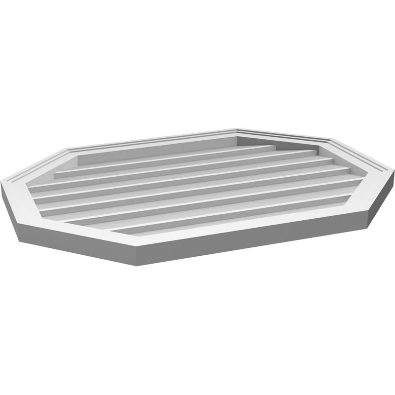Évent horizontal gondole allongé en surface octogonal Signature, H 24 po x l 32 po x P 1,5 po