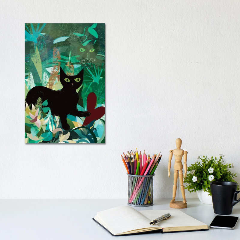 Emerald Intuition by Year Of The Cat - No Frame Gallery-Wrapped Canvas Giclée on Canvas, 30.48cm H x 20.32cm W