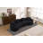 Curved Living Room Chenille Compression Sofa-127420564