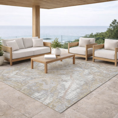 Tapis moderne lavable à la machine intérieur / extérieur ACN2927