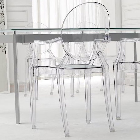 Louis Ghost Armchair, Crystal