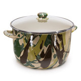 Golden Rabbit Camouflage 18 Quarts Non-Stick Enamelware Stock Pot