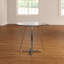 Round Glass Top Metal Base Dining Table