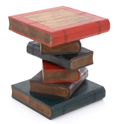 Bookstack Solid Wood End Table