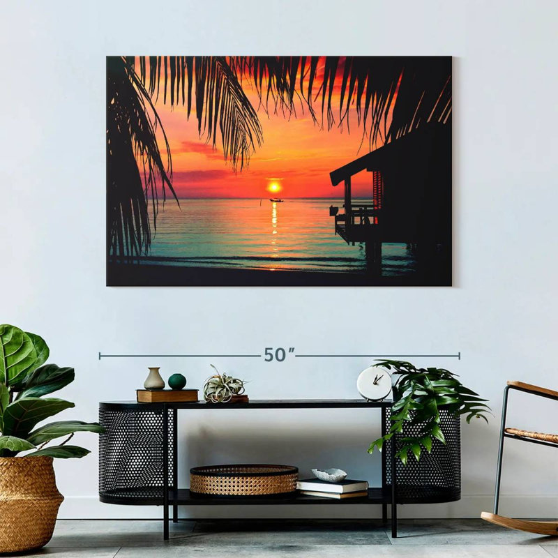Gillard Roatan coucher de soleil Gillard, H 32 po x l 48 po