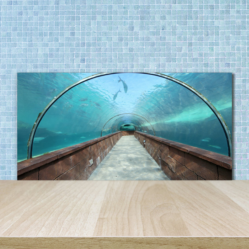 Hovea 50cm W x 100cm L Glass Peel and Stick Panel