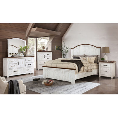 Carmelo Solid Wood Piece Bedroom Set