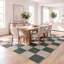 Washable Plaid and Geometric Indoor / Outdoor Rug-66737287-66737336