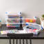 IRIS 2,4 pte Bacs de rangement en plastique avec couvercles, contenants transparents, bacs verrouillables, paquet de 6-1612732230