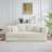 Boneless 79.5" Convertible Sleeper Sofa Corduroy Upholstered Sofa Bed Foldable Floor Couch Daybed with 4 Pillows & Storage Pockets - No Assembly-1762075989