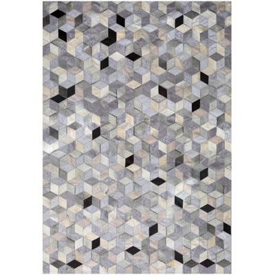 Art Hide Cowhide Area Rug in Gray