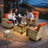 Tommy Outdoor Wicker 4 Person Seating Group With Cushions-1535172270