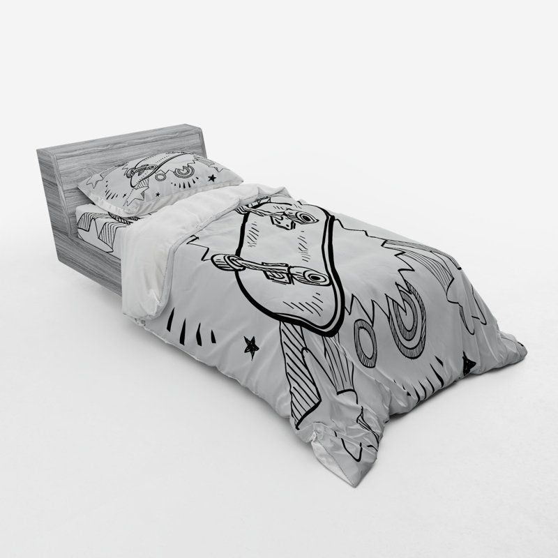 Doodle 3 - Piece Quilt Set, Twin XL Duvet Cover + 2 Additional Pieces