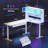 68.9" Standing L Shaped Gaming Desk, Office Computer Desk With Storage Hutch And Drawers-472650260