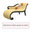 Chaise longue de style européen en hévéa et velours pour chambre et salon-672866628