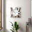 Shyfoy 28x30cm Wall Clock Mirrored Clock LOVE Letter Wall Decor
