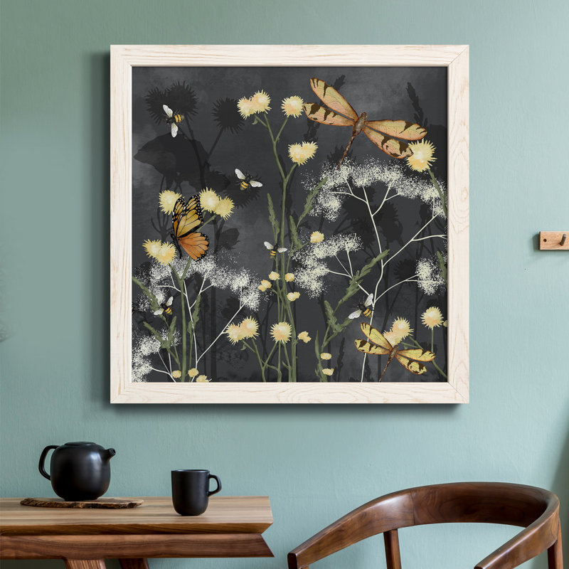 Toile encadrée Garden Magic I-Premium - prête à être accrochée, Cadre blanc, H 17 po x l 17 po x P 1,5 po
