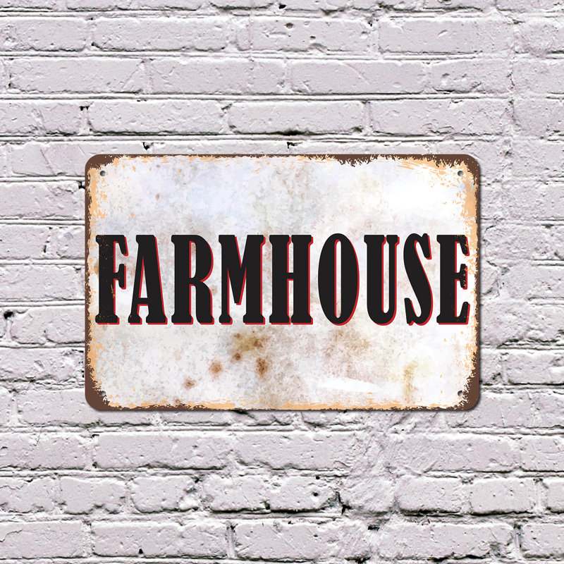 Enseigne en plastique 13 po x 20 po Farmhouse Street