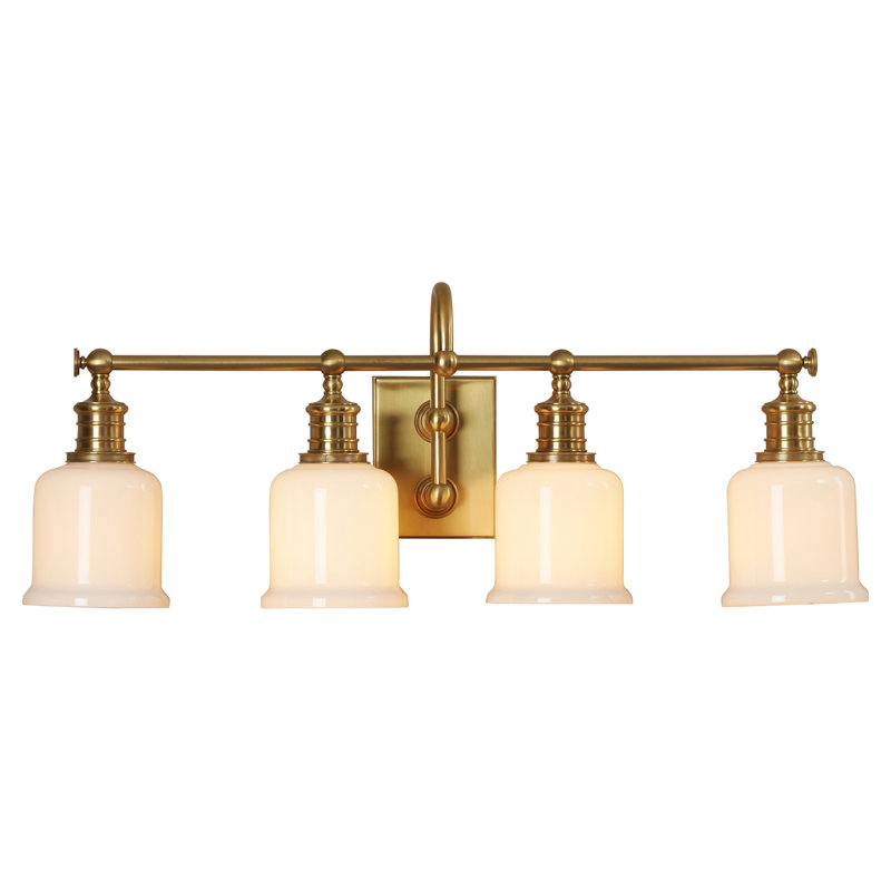 Keswick 4 - Light Vanity Light, Aged Brass