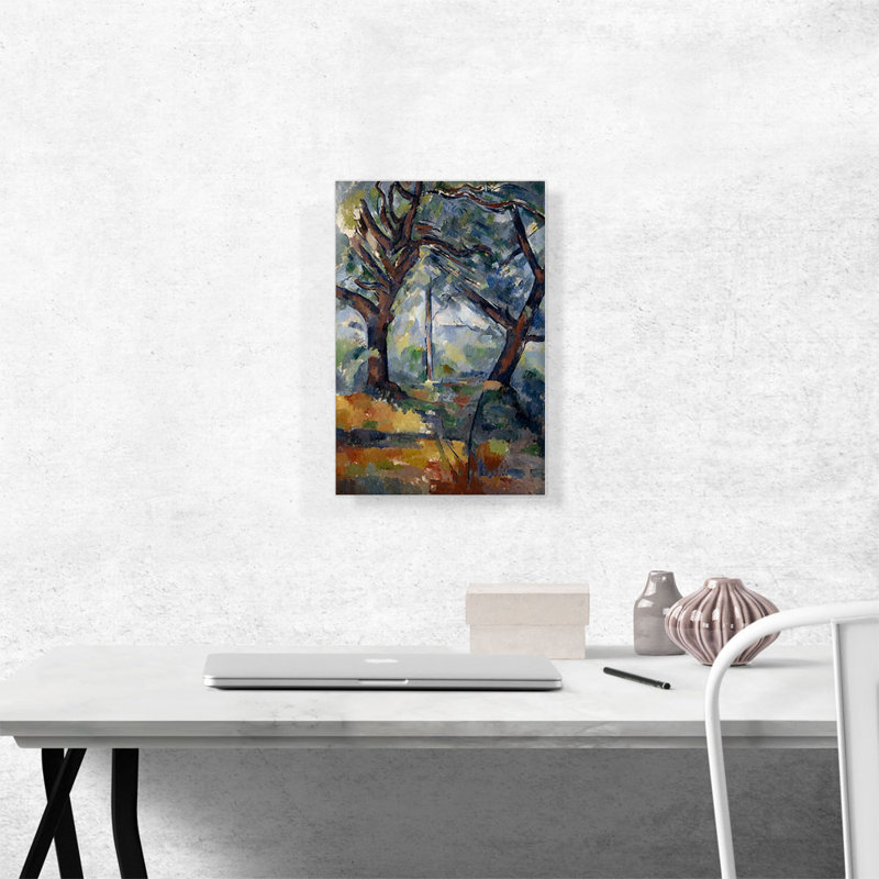 Les grands arbres, 1904 - impression, H 18 po x l 12 po x P 1,5 po