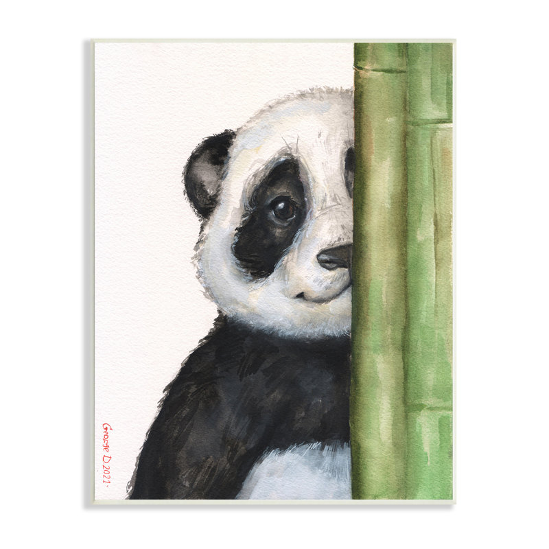 «Panda Bear» par George Dyachenko, H 19 po x l 13 po x P 0,5 po