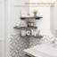 Tablettes de coin murales, ensemble de 3