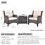 Ensemble de patio 3 pièces en osier / rotin avec coussins Thala-1993767149-1993767148