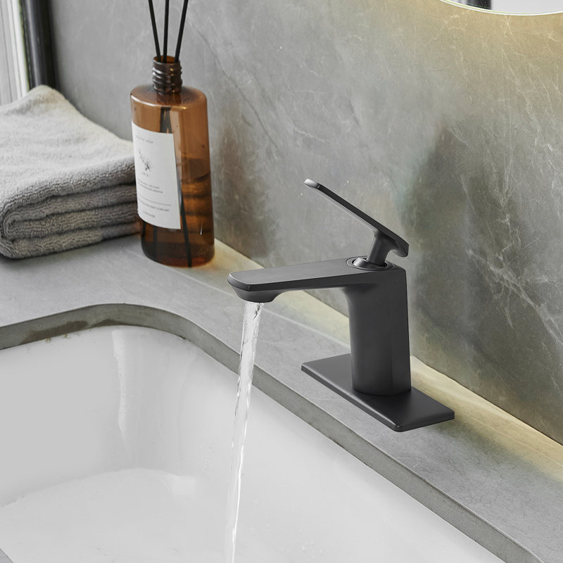 Waterfall Single Hole Single-Handle Low-Arc Bathroom Faucet