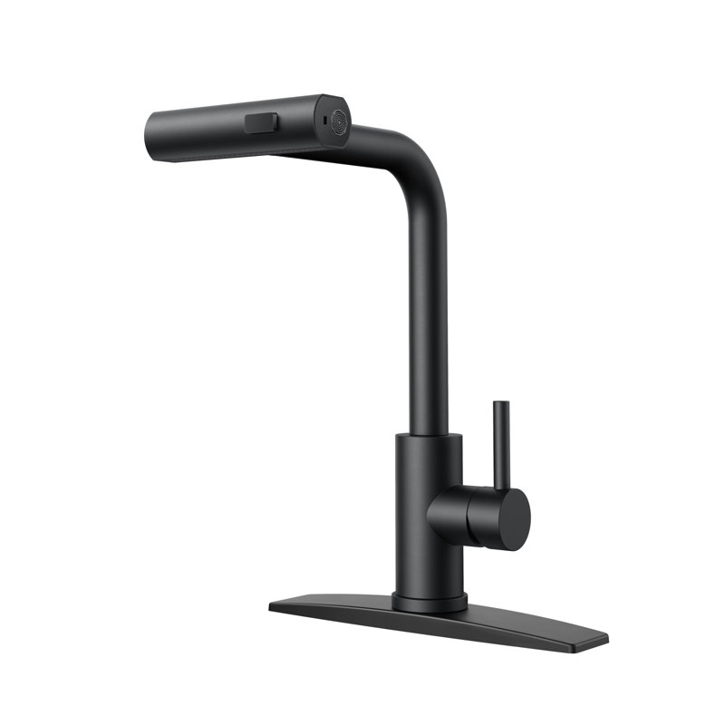  Robinet de cuisine à bec rétractable Forious® Ultra, Noir mat